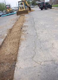 installing water main pipe
