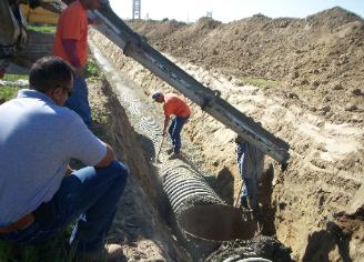 ADS pipe for storm drain